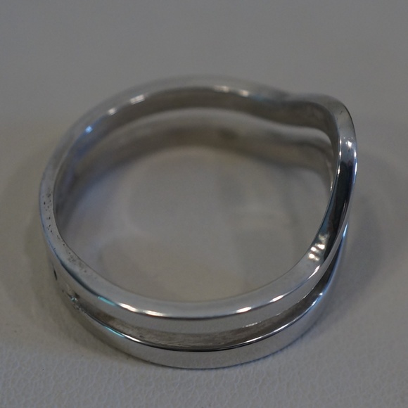 Sterling Silver (.925) Custom Made Double Bar Ring - Picture 4 of 5
